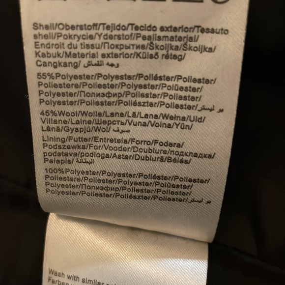 Black Wool Blend Coat - Picture 9 of 13